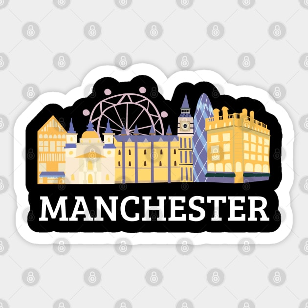 Manchester Sticker by Syntax Wear